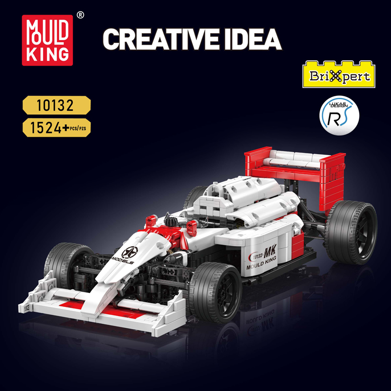 MAQUETTE VOITURE DE COURSE FORMULE MP414 EN BRIQUES TECHNIQUES MOULD KING 10132