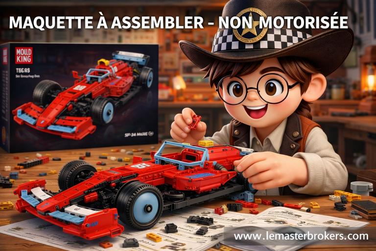 Maquette voiture de course SF-24 en briques techniques Mould King 13209