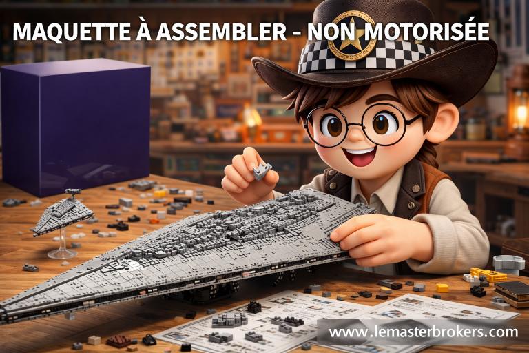 MAQUETTE VAISSEAU SPATIAL DREADNOUGHT EN BRIQUES TECHNIQUES MODÈLE 13134