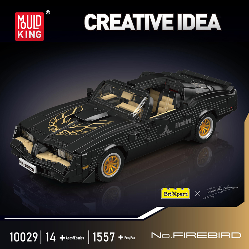 MAQUETTE VOITURE VINTAGE FIREBIRD EN BRIQUES TECHNIQUES MOULD KING 10029