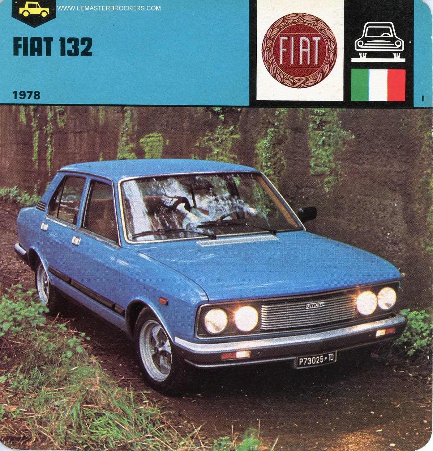 FICHE FIAT 132 CARS-CARD