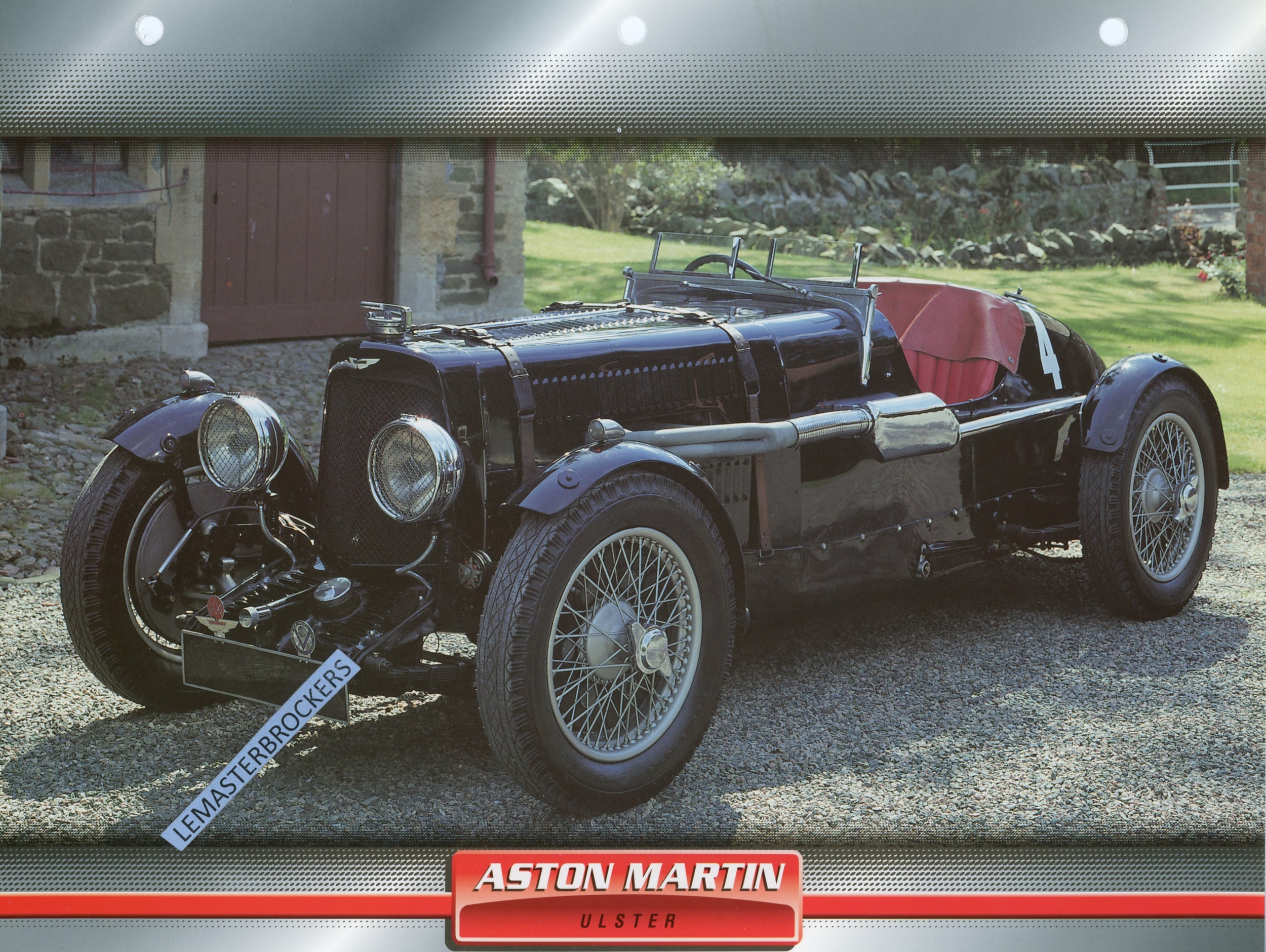 ASTON-MARTIN-ULSTER-1934-FICHE-AUTO-TECHNIQUE-LEMASTERBROCKERS-FICHE-ATLAS