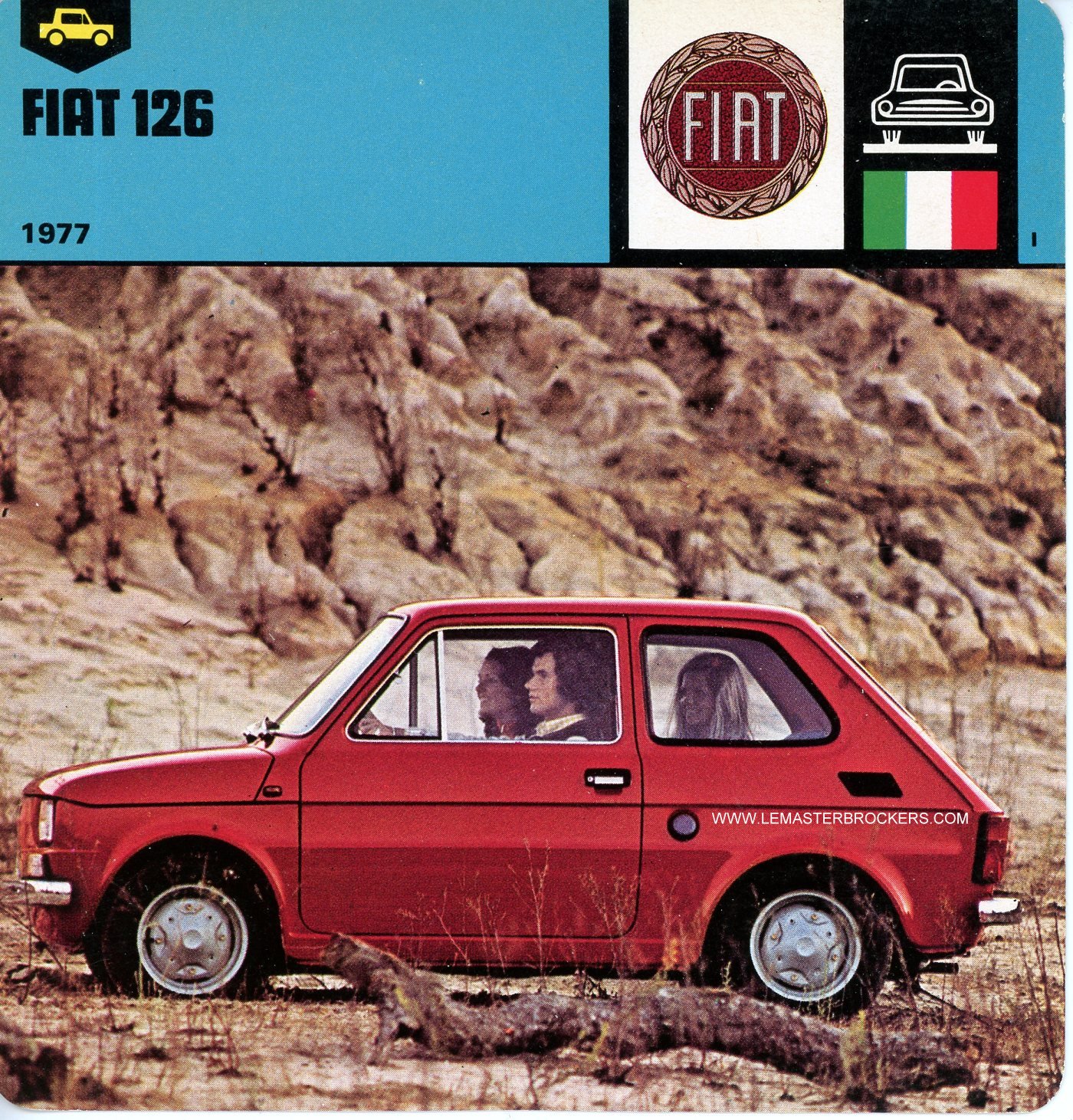 FICHE FIAT 126  1977
