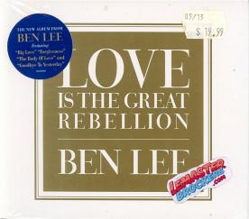 BEN MEE – LOVE IS THE GREAT REBELLION ALBUM CD POCHETTE CARTON