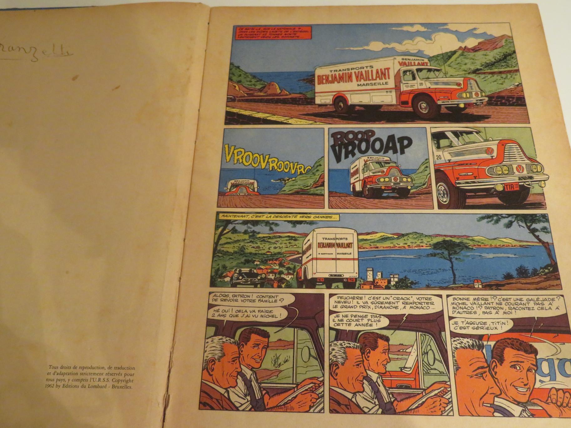 MICHEL VAILLANT ROUTE DE NUIT 1952 JEAN GRATON