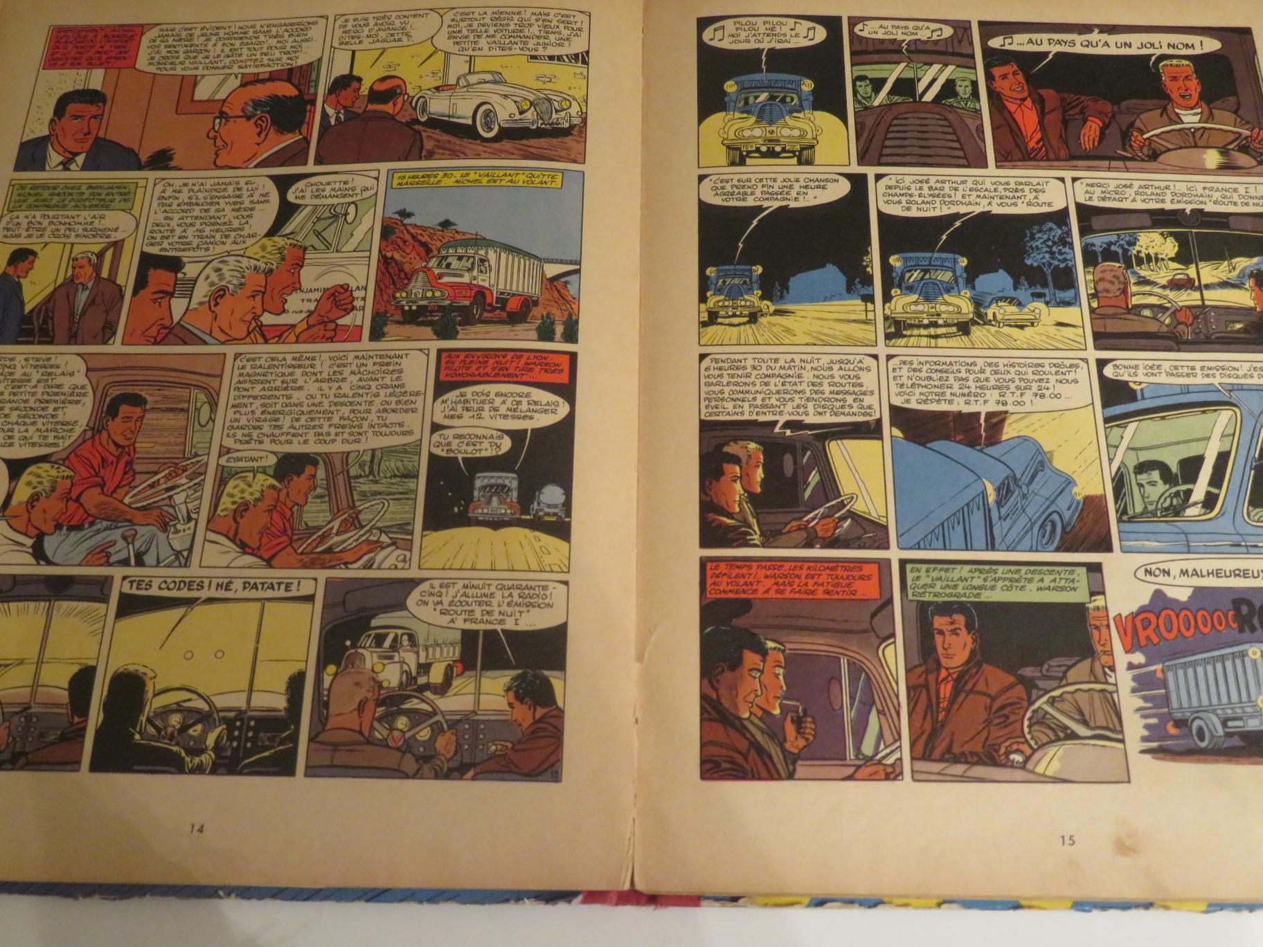 MICHEL VAILLANT ROUTE DE NUIT 1952 JEAN GRATON