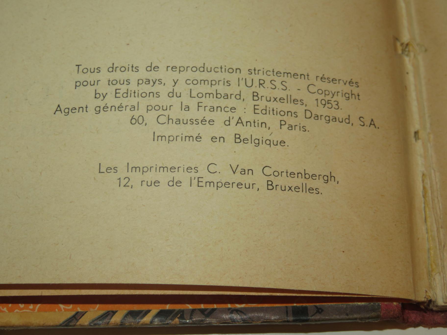 LE SECRET DE L’ESPADON TOME 2 EO 1953 BLAKE ET MORTIMER