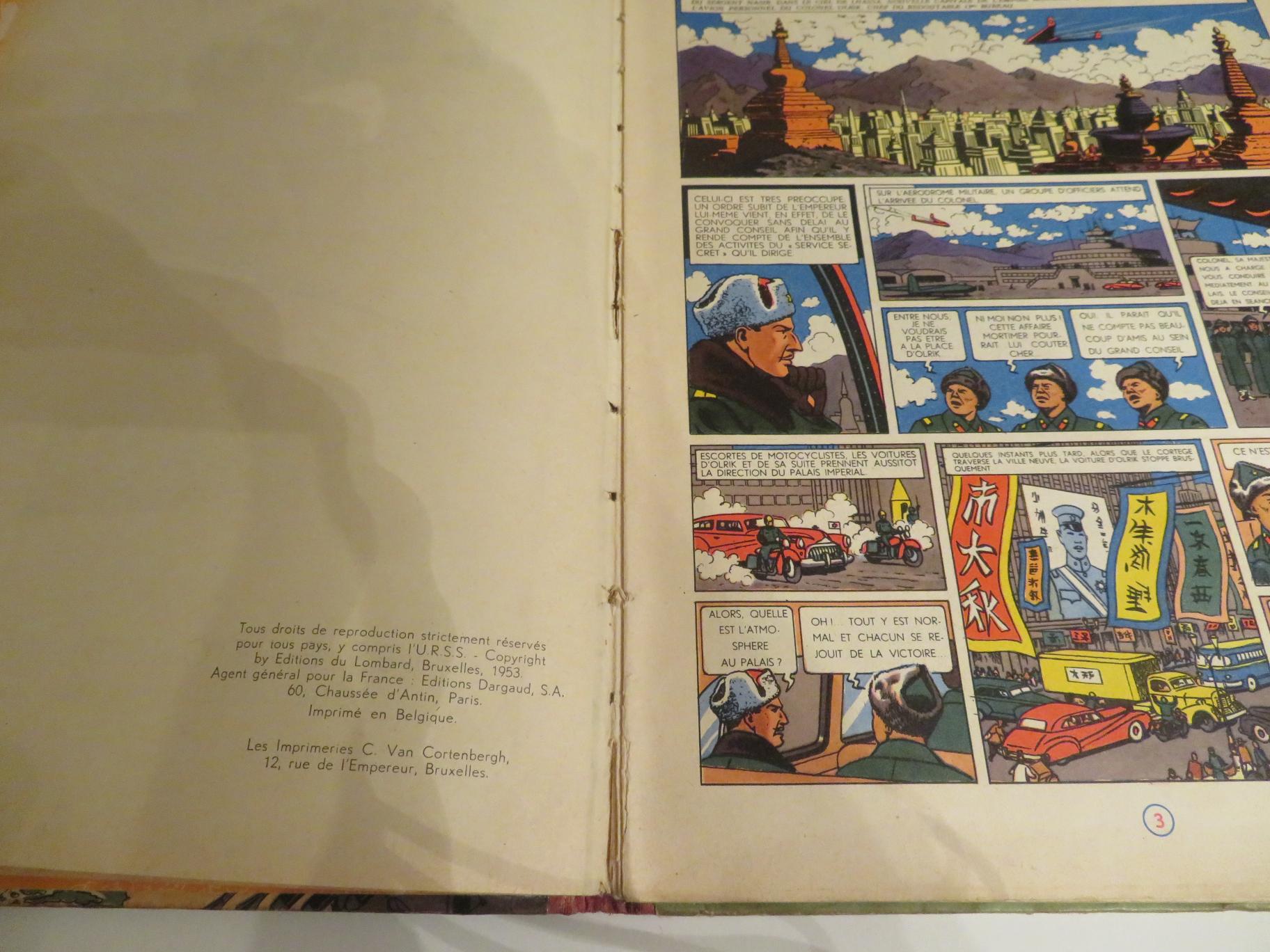 LE SECRET DE L’ESPADON TOME 2 EO 1953 BLAKE ET MORTIMER