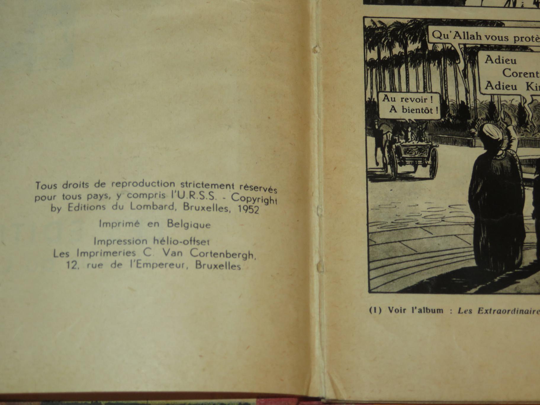 LES NOUVELLES AVENTURES DE CORENTIN EO 1952 – PAUL CUVELIER