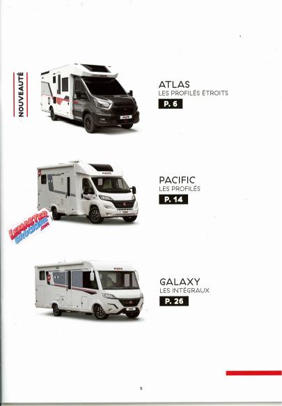 CATALOGUE PILOTE 2024 CAMPING-CAR ATLAS PACIFIC GALAXY