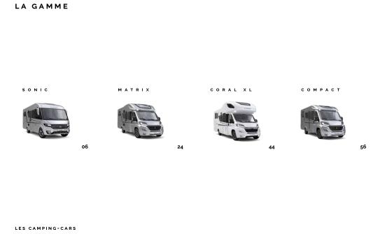 CATALOGUE ADRIA CAMPING-CARS SONIC MATRIX CORAL XL COMPACT