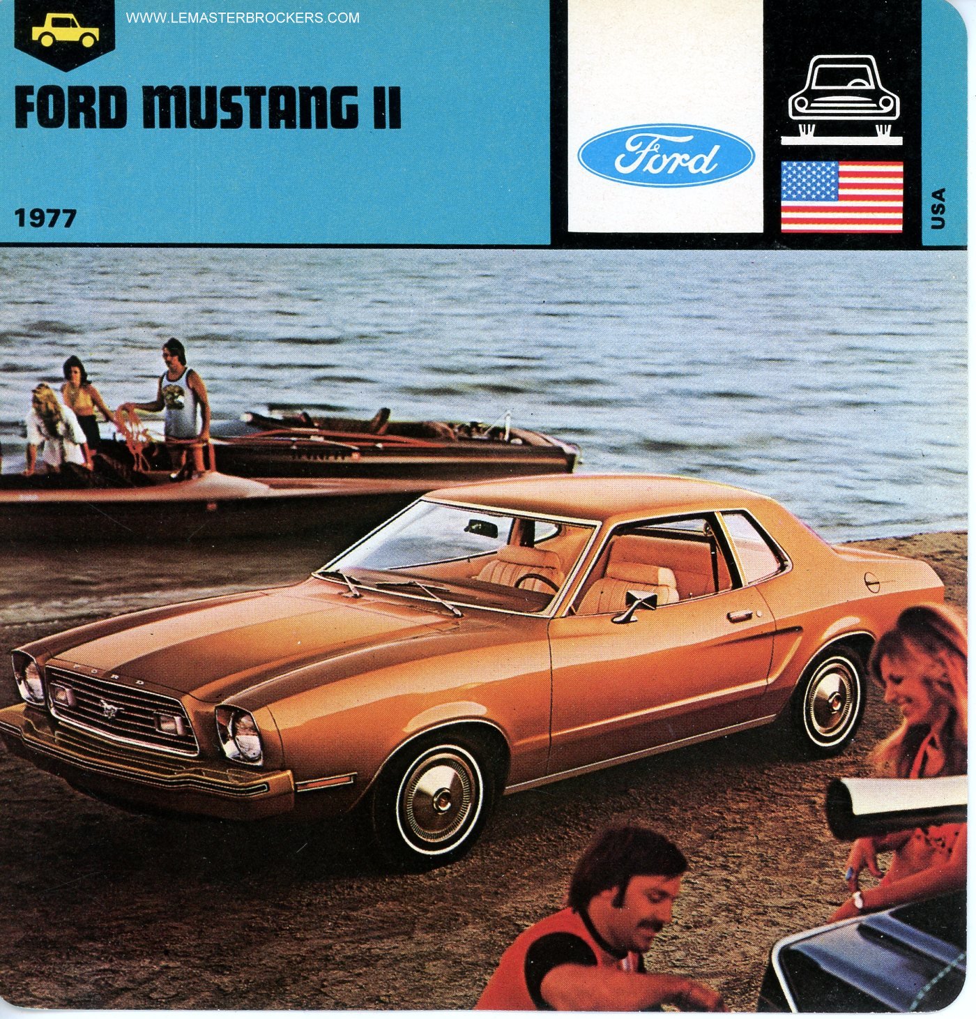 FICHE FORD MUSTANG CARS-CARD