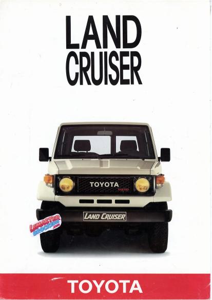 BROCHURE TOYOTA LAND CRUISER BJ71 4X4
