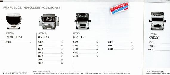 CATALOGUE TARIFS LAIKA 2014 CAMPING-CARS