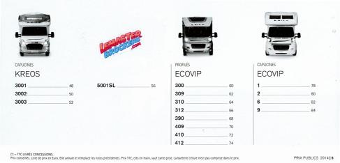 CATALOGUE TARIFS LAIKA 2014 CAMPING-CARS