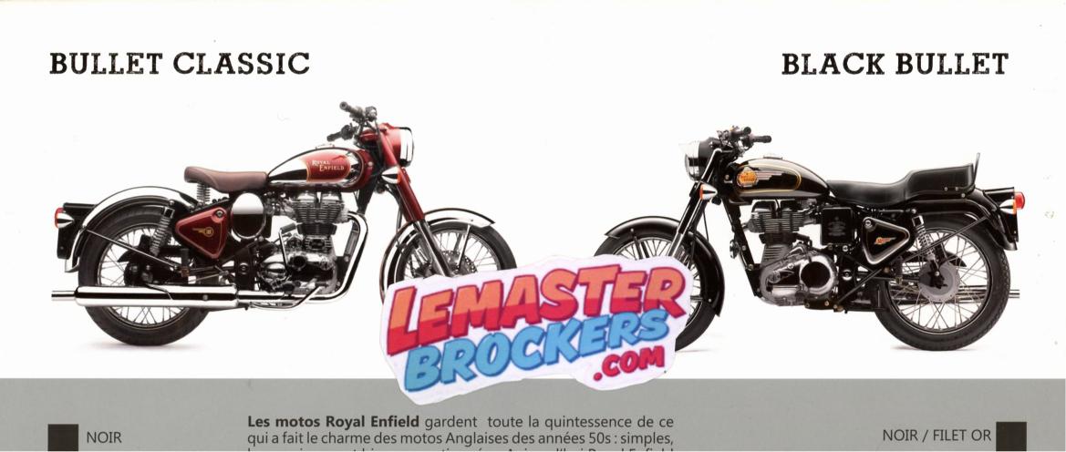 BROCHURE ROYAL ENFIELD THE LEGEND RIDES ON – BULLET CLASSIC ELECTRA DOCUMENT VINTAGE