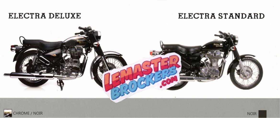 BROCHURE ROYAL ENFIELD THE LEGEND RIDES ON – BULLET CLASSIC ELECTRA DOCUMENT VINTAGE