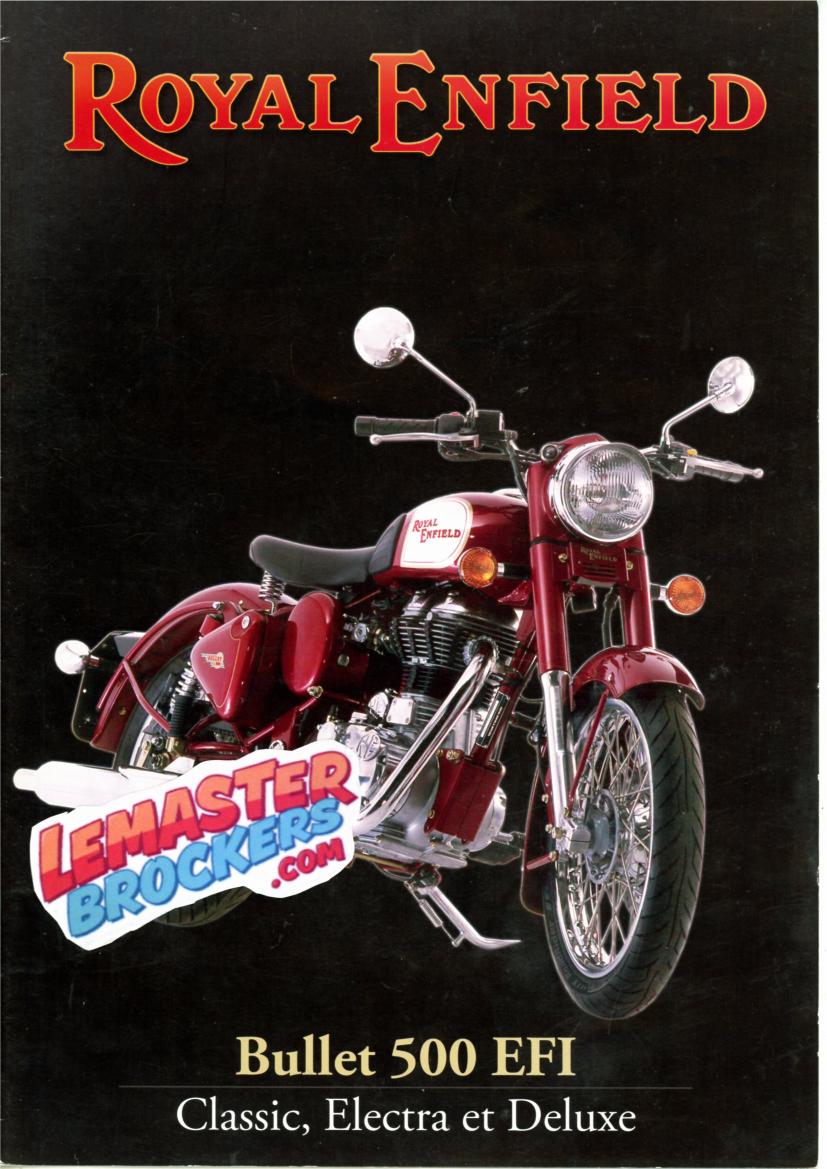 BROCHURE ROYAL ENFIELD BULLET 500 EFI