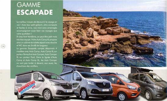 CATALOGUE FONT VENDÔME 2023 VANS VANLIFE