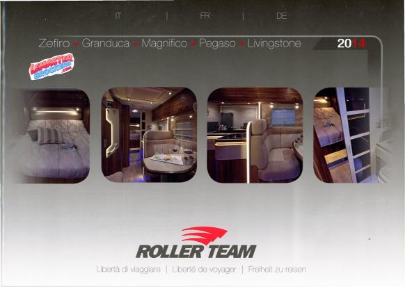CATALOGUE ROLLER TEAM 2014 CAMPING-CARS – ZEFIRO GRANDUCA PEGASO