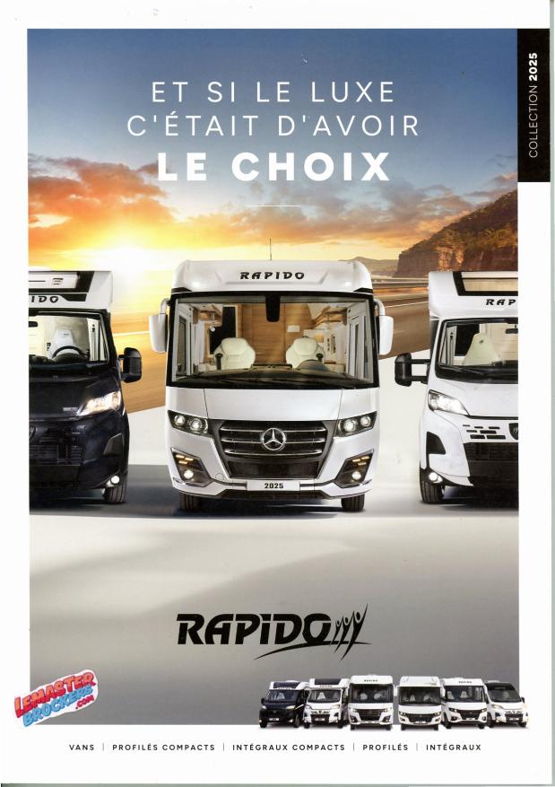 CATALOGUE RAPIDO COLLECTION 2025 CAMPING-CARS