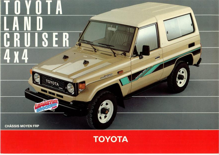 BROCHURE TOYOTA LAND CRUISER BJ73 1986