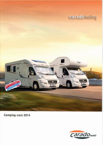 CATALOGUE CARADO MOBIL CAMPING-CAR 2014 – T134 T135 T138 T345 T448