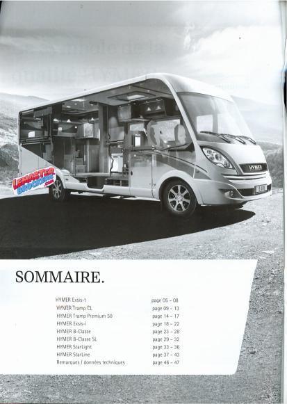 Brochure Hymer camping-cars 2013