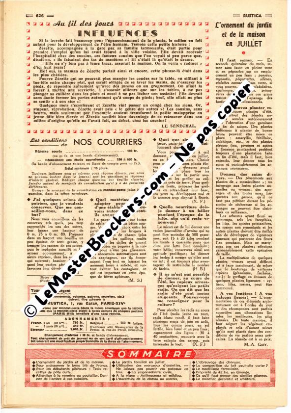 rustica-1952-n31-sommaire