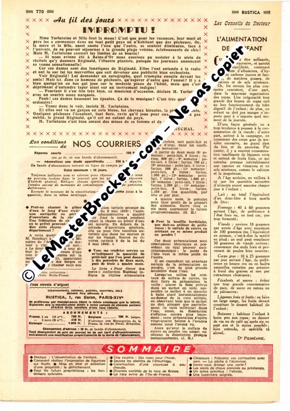 rustica-1952-n31-sommaire
