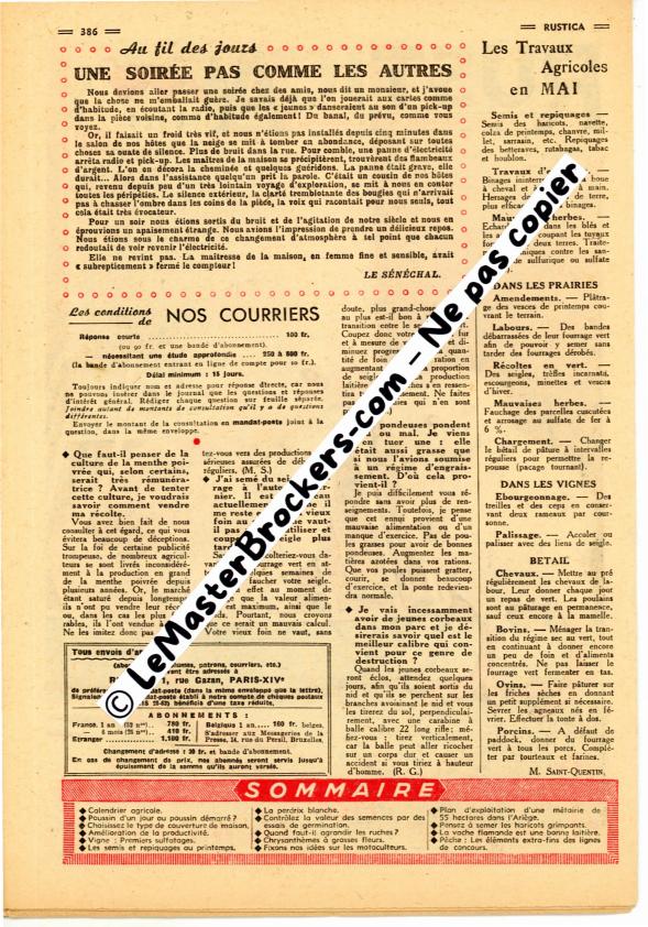 rustica-1952-n17-sommaire