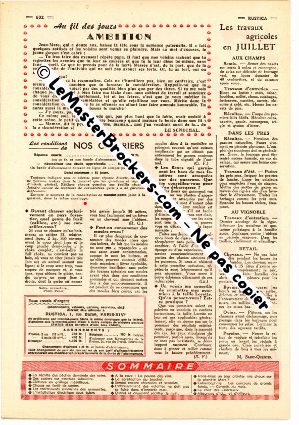rustica-1953-n26-sommaire