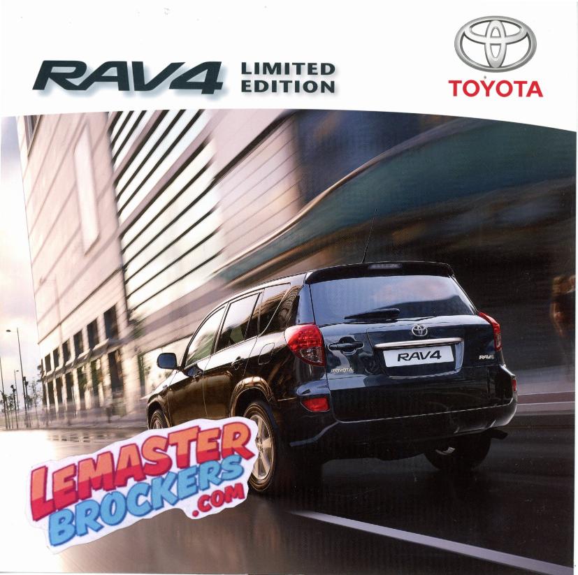 Brochure Toyota RAV4 Limited Edition 136 D-4D 2008