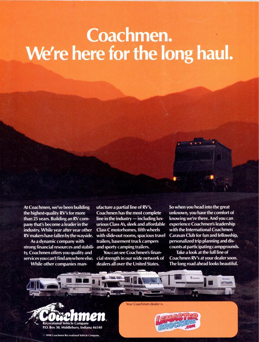 brochure-coachmen-1991-class-a-motorhomes-originale