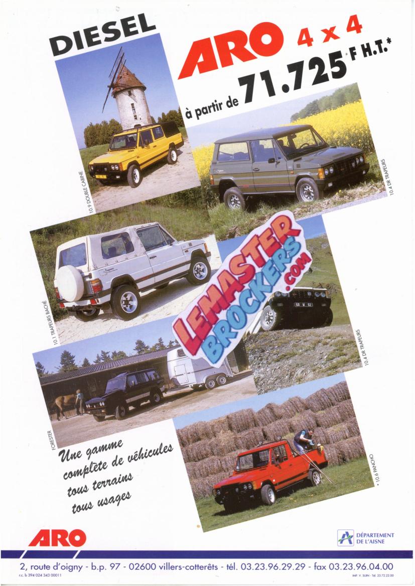 brochure-aro-4x4-diesel-forester-trapeurs-pancho