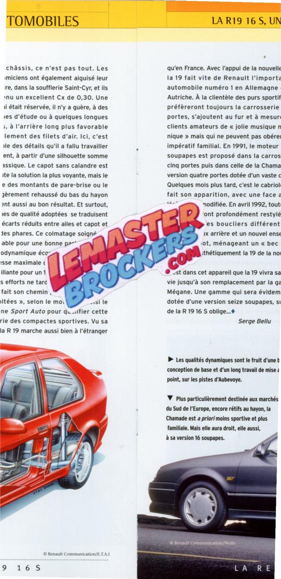 livret-renault-r19-16s-collection-2005