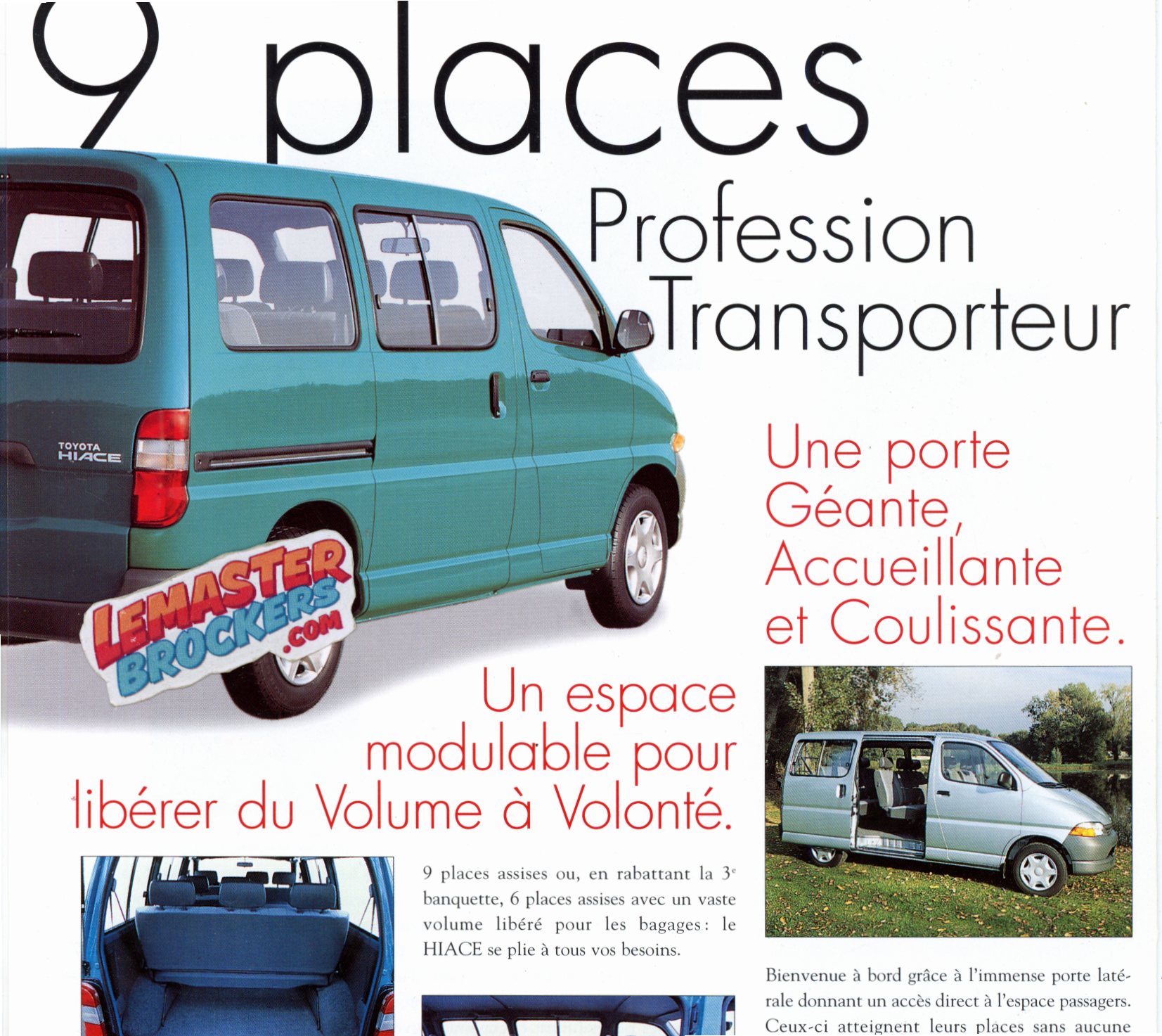 BROCHURE TOYOTA HIACE-1995