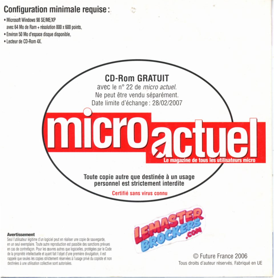 fifa-2007-cd-rom-collector-micro-actuel-pc-vintage