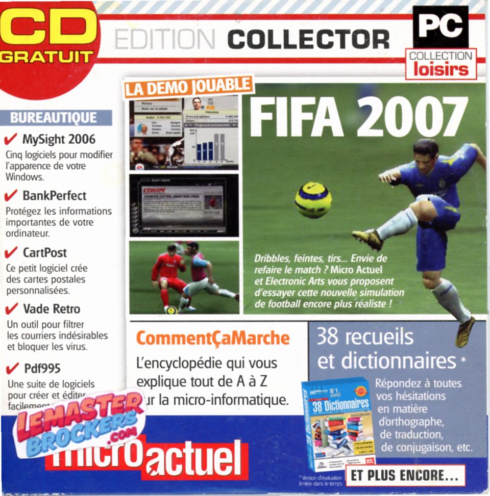 fifa-2007-cd-rom-collector-micro-actuel-pc-vintage