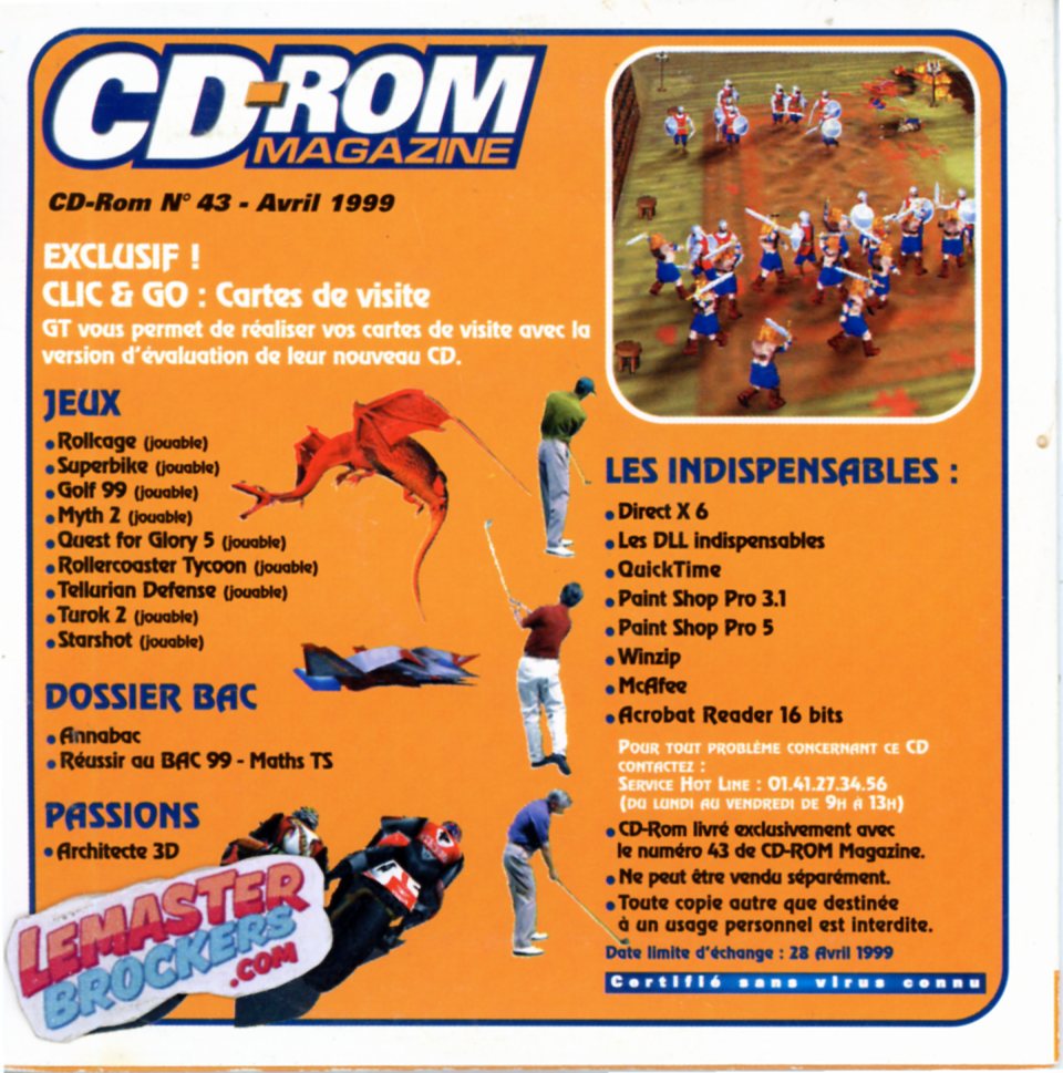 cd-rom-magazine-43-jeux-pc-vintage-1999