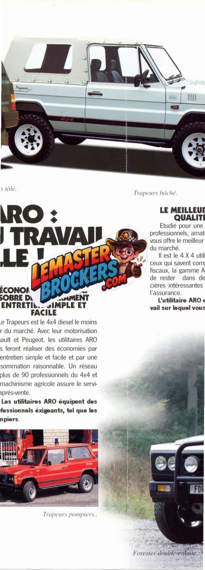 brochure-aro-utilitaires-4x4-trapeurs-forester