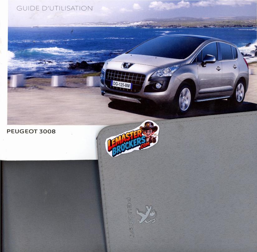 notice-utilisation-peugeot-3008-avec-pochette-origine-manuel-officiel-francais