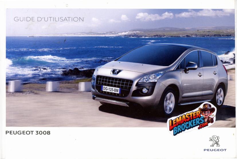notice-utilisation-peugeot-3008-avec-pochette-origine-manuel-officiel-francais
