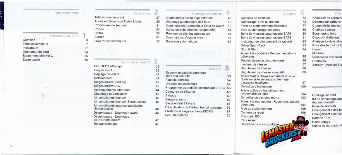 notice-utilisation-peugeot-308-avec-pochette-origine-manuel-officiel-francais