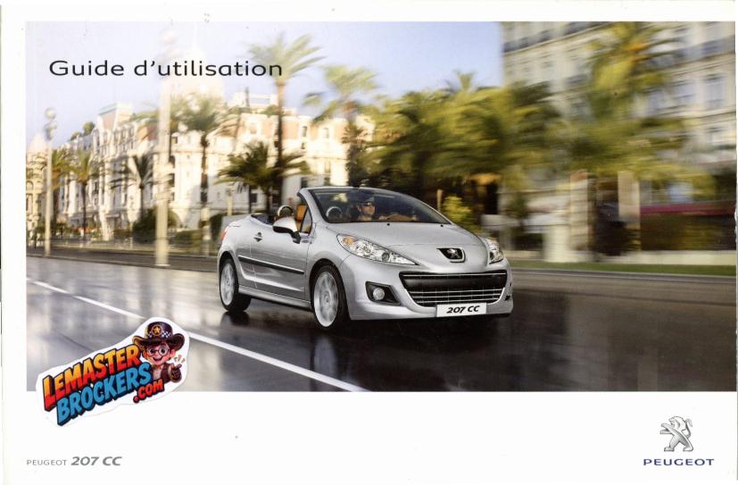 notice-utilisation-peugeot-207-cc-avec-pochette-origine-wip-nav-wip-sound