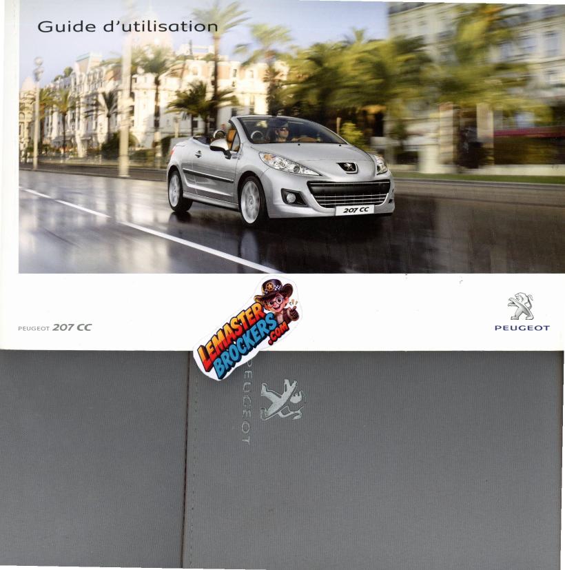notice-utilisation-peugeot-207-cc-avec-pochette-origine-wip-nav-wip-sound