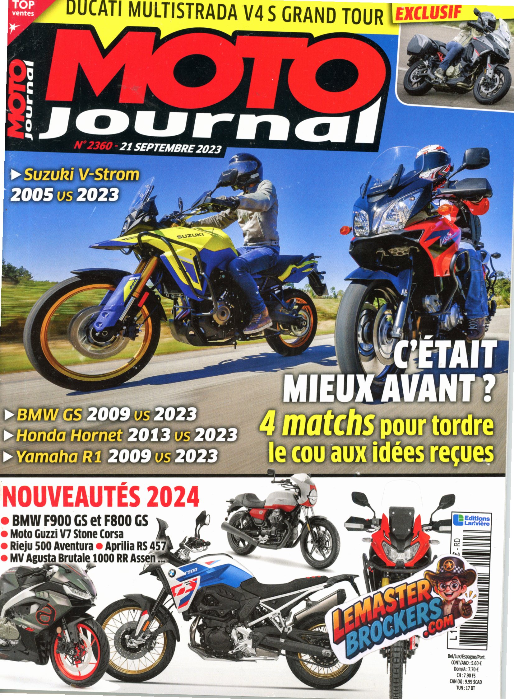 moto-journal-2360-vstrom-hornet-yamaha-r1-bmw-gs-multistrada