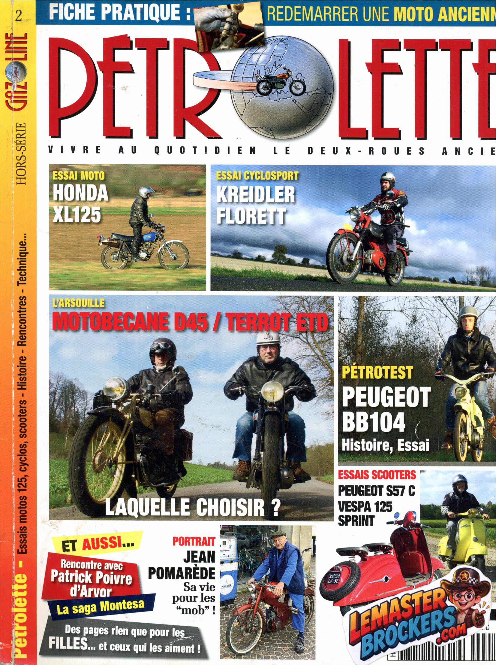 gazoline-petrolette-hors-serie-2-xl125-florett-d45-bb104-vespa-sprint-125