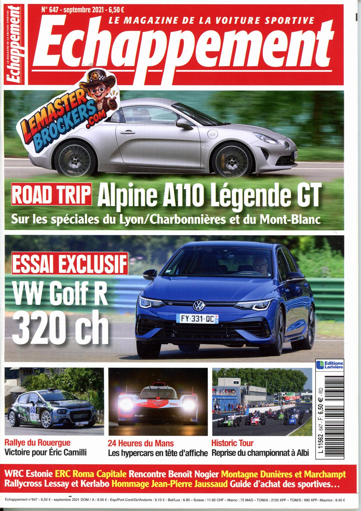 magazine-echappement-647-alpine-a110-legende-gt-volkswagen-golf-r-2021
