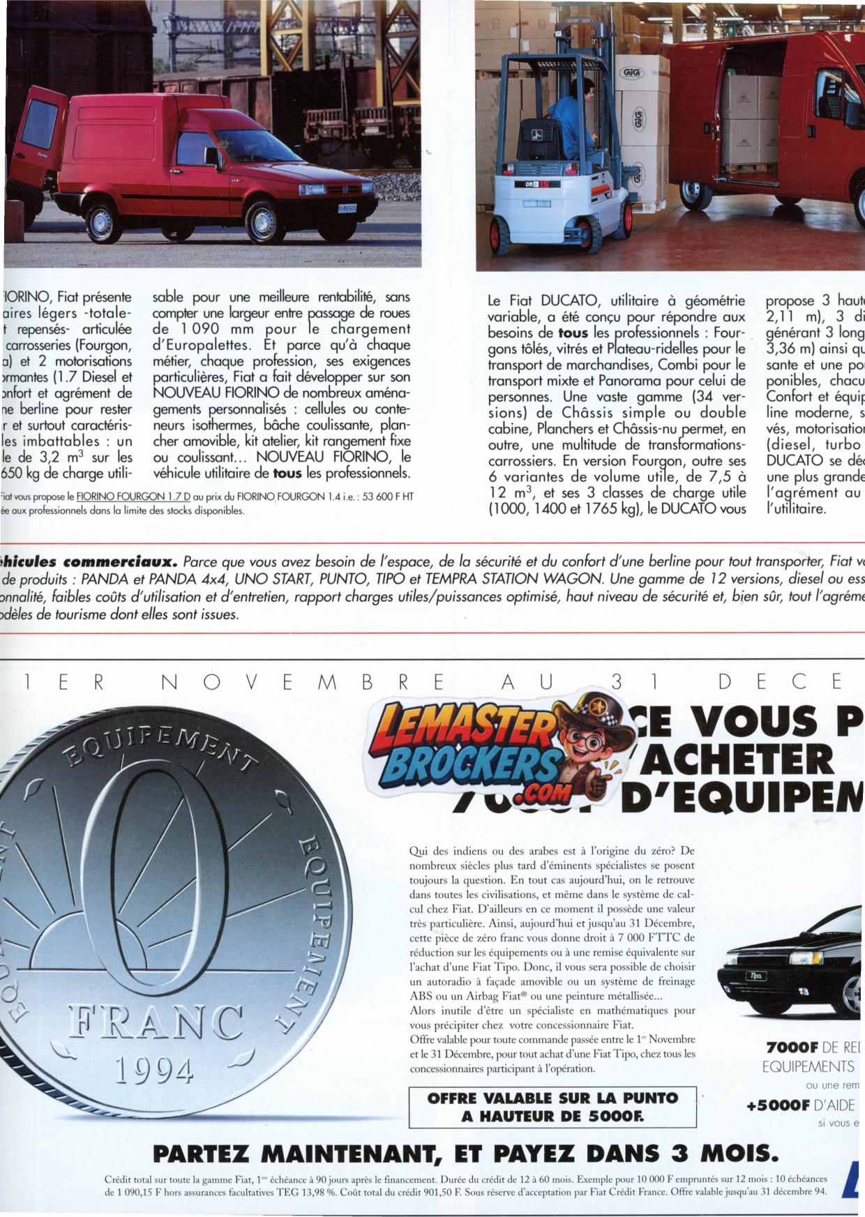 depliant-fiat-actualites-nouveautes-95-cinquecento-punto-coupe-tipo-tempra-ducato